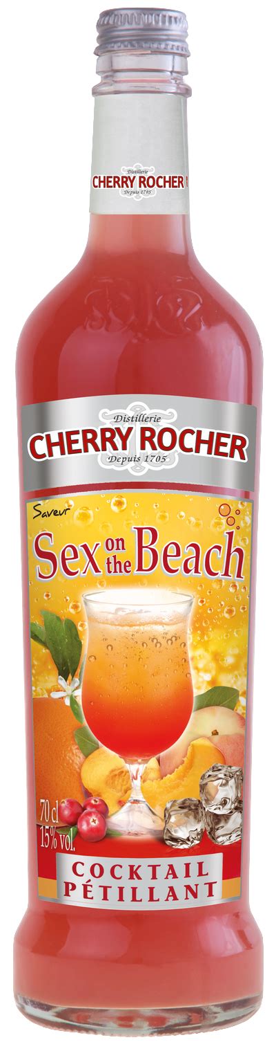 Sex On The Beach Sparkling Cocktails Cherry Rocher