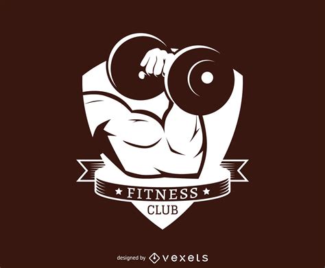 Fitness Club Label Logo Template Vector Download