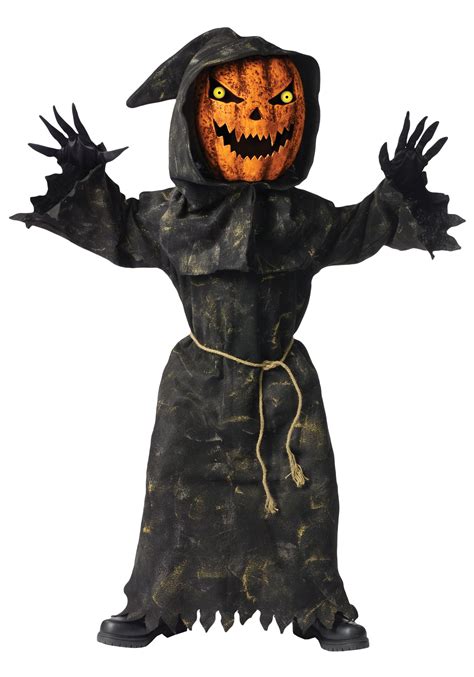 Maybe you would like to learn more about one of these? Child Bobble Eyes Pumpkin Costume - Kids Scary Halloween ...