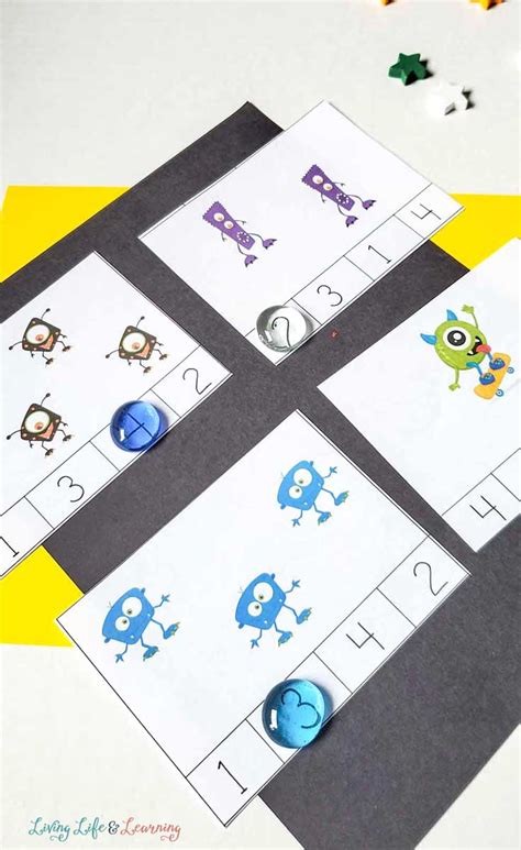 Monster Math Worksheets For Preschool