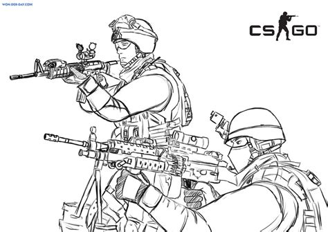 Airsoft Coloring Pages