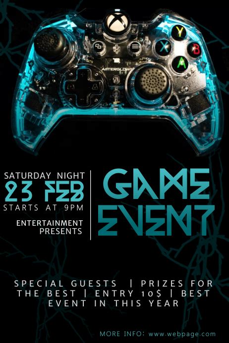 Video Game Event Flyer Template Postermywall