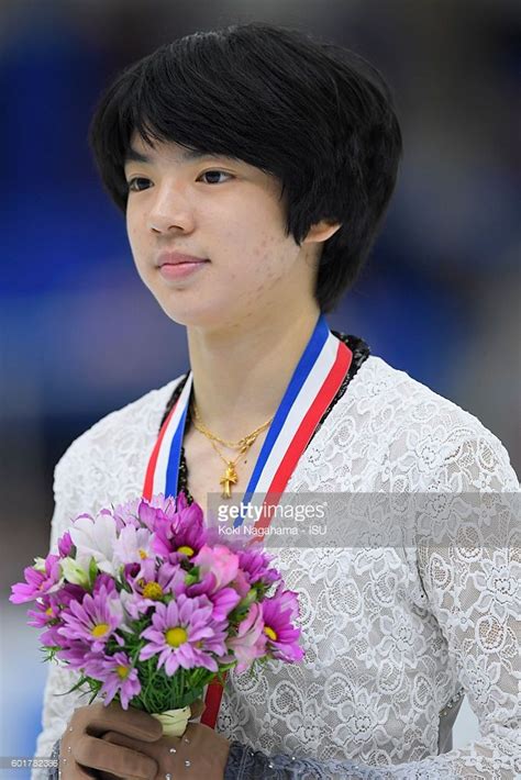 Gold Medalist Jun Hwan Cha Of Korea Poses For Photographs After The