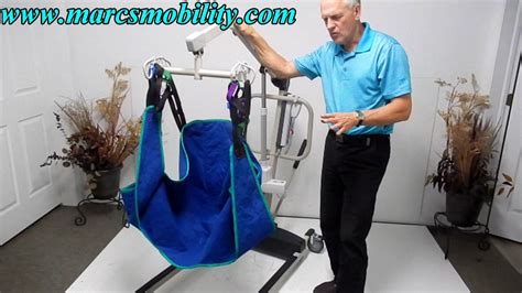 You should always refer to the sling manual before using on the. Hoyer Patient Lift - YouTube