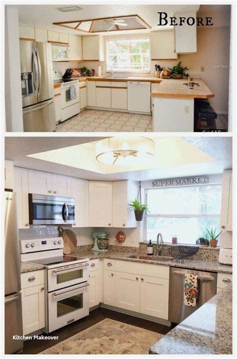 Kitchen Makeover Before And After On A Budget In 2020 Kitchen Remodel