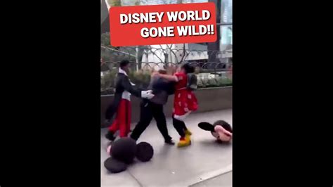 Disney World Gone Wild Minnie Mouse Beats Up Security Officer😯 Youtube