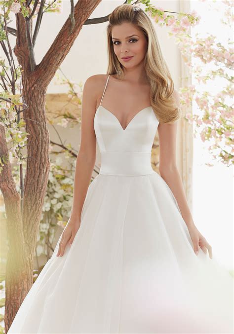 Shopping for simple wedding dresses? Beautiful Duchess Satin and Tulle Ball Gown Wedding Dress ...