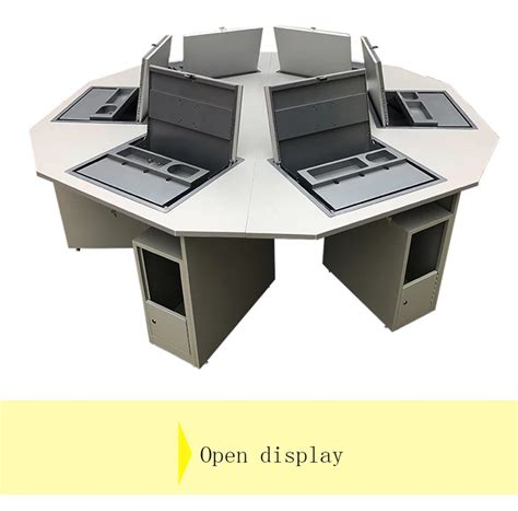 Adjustable Computer Table Hidden Lcd Monitor Flip Gaming Table School