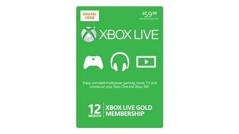 Xbox Live Gold 12 Month Membership Discount Sale
