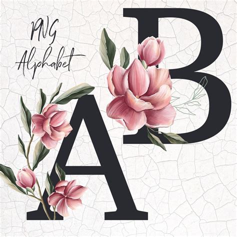 Free Printable Floral Alphabet Letters