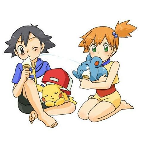 Ash And Misty Satoshi And Kasumi Gen 1 Pokemon Pokemon Ships Pokemon