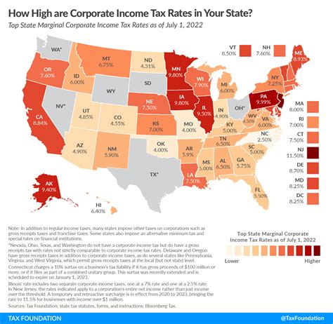 State Corporate Income Tax Rates And Brackets Tax Foundation
