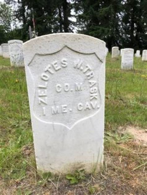 Zelotes Trask Civil War Veterans Buried In Washington State