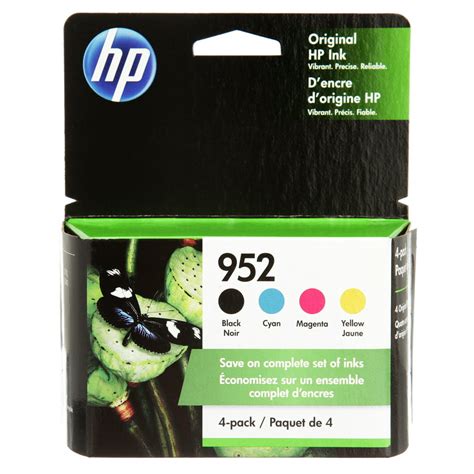 Hp 952 Ink Cartridges Black Cyan Magenta Yellow 4 Cartridges