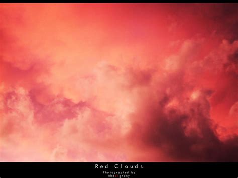 Red Clouds By Abdelghany On Deviantart
