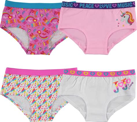 Girls Nickelodeon Girls Jojo Siwa 4pk Supersoft Reactive Print Panties