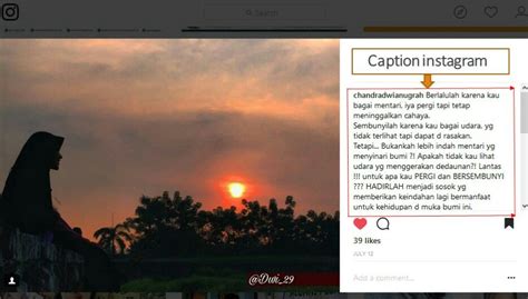 Contoh Caption Instagram Tentang Alam - Contoh Resource