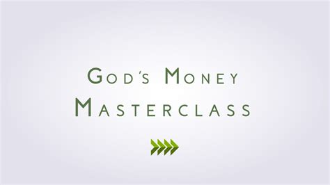Gods Money Masterclass Trinity Fellowship Church Fulfill Your Purpose