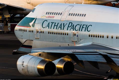 B Huj Cathay Pacific Boeing 747 400 At Tokyo Narita Intl Photo Id