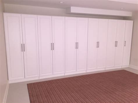 This basement closet remodel was a challenge. Basement Closet Storage - Contemporary - Basement - other ...