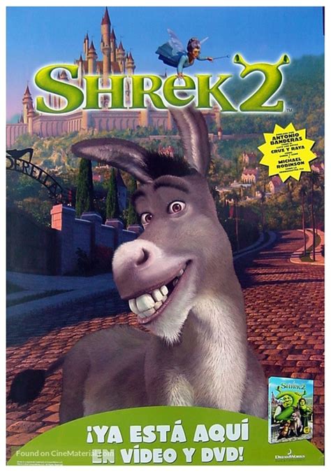 Shrek 2 2004 Spanish Video Release Movie Poster