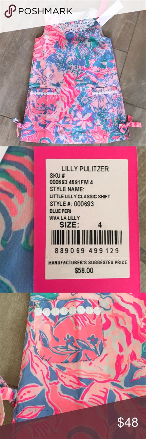 nwt lilly pulitzer little lilly classic shift 4 lilly pulitzer pulitzer lillies