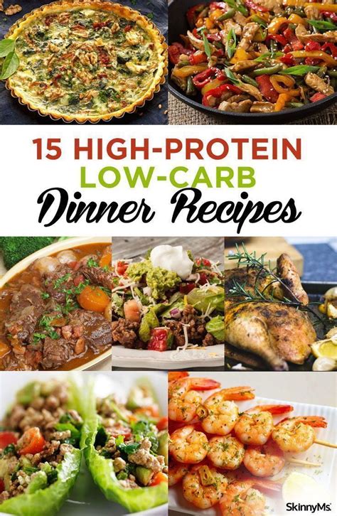 Research shows that to get the best out of your training regime, it's vital to consume enough protein and carbohydrates at the right time, in order to expedite muscle recovery. These 15 High-Protein Low-Carb Dinner Recipes are perfect for any day of th… | High protein low ...
