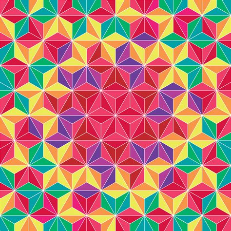 The art of polychromatic & decorative turning. Colorful Triangle Geometric Pattern Background 194908 ...