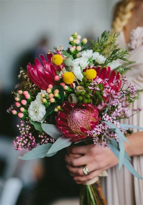 601 Best Images About Protea And Native Wedding Bouquets On Pinterest