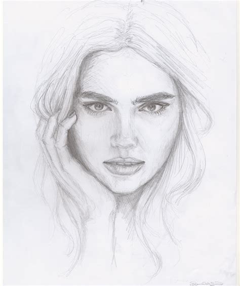 Simple Face Sketch At Explore Collection Of Simple