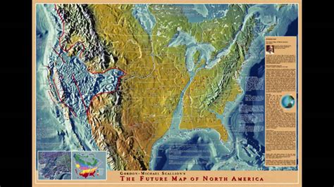 1998 Future Map Of North America Gordon Michael
