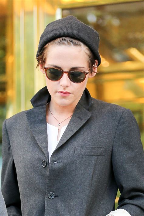 Kristen Stewart Street Style Fashion Out In New York City October