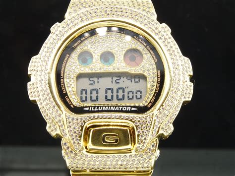 G-Shock/G Shock 10ct. White Simulated Diamond Custom Bezel ...