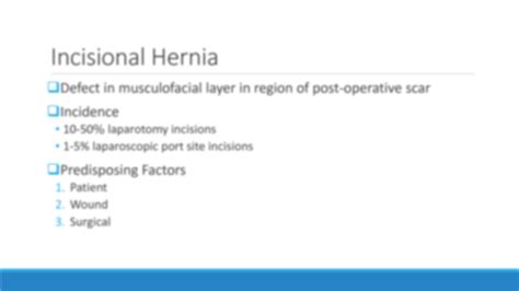 Solution Incisional Hernias Surgery Studypool