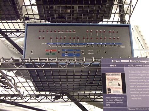 Altair 8800 Computer History Museum Mountain View Ca 2009 Flickr