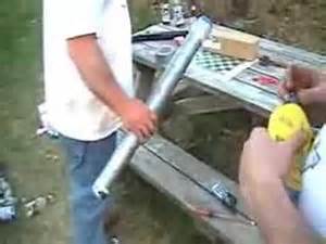 Put together a beer gun from locally sourced products. homemade beer cannon - YouTube