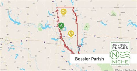 Bossier Parish Towns Map