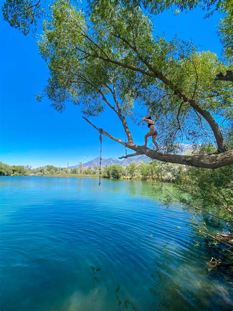 Rope Swinging At Burraston Ponds Near Mona Utah Utawesome