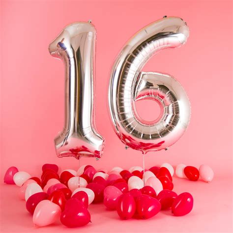 Happy 16th Birthday Balloons By Bubblegum Balloons