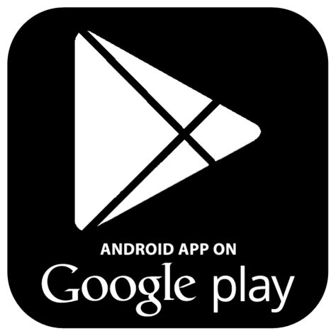 We've played with white and black, which create contrast. App, on, google play, google, market, Android, play icon