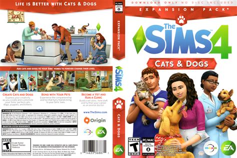 The Sims 4 Cats And Dogs Full Box Art Simsvip