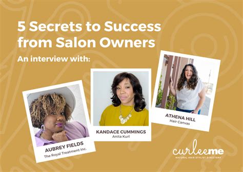5 Secrets To Success From Salon Owners Curleeme