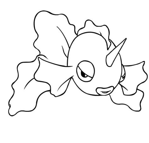 Discover The Magic Of Pokémon Goldeen Coloring Pages