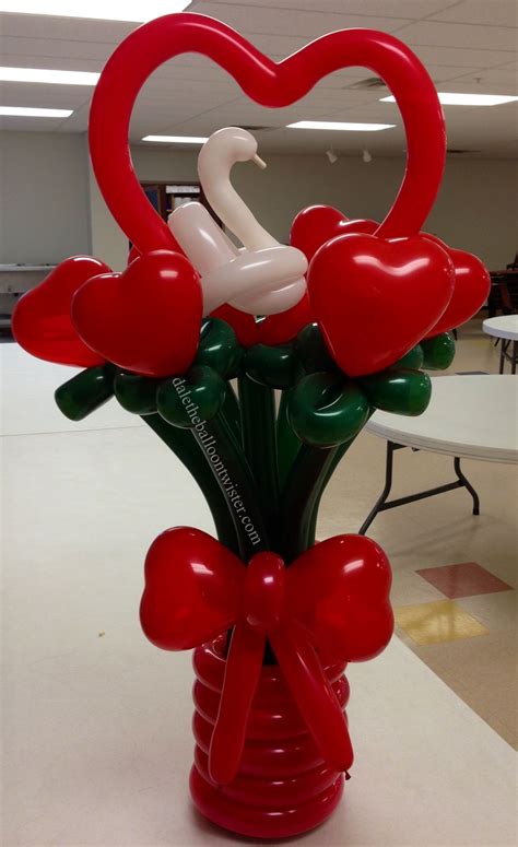 Flowers And Balloons For Valentines Day Valentines Day Mylar