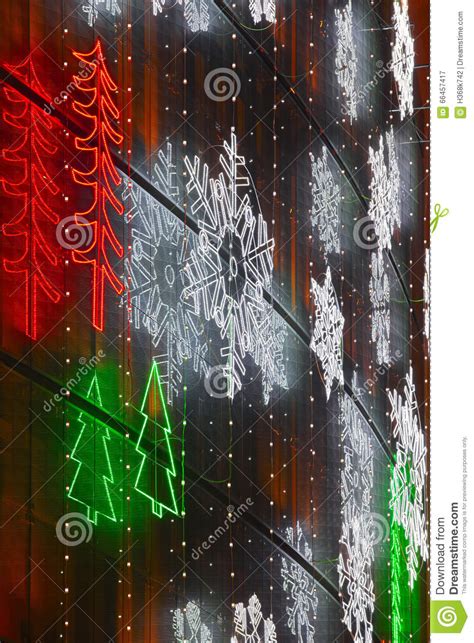 See more ideas about christmas window decorations, christmas window, christmas. Christmas Lights Decoration On A Building Facade Stock ...