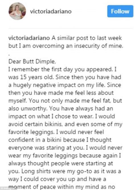Bodybuilder Writes Letter Addressed To Her Butt Dimple Daily Mail Online
