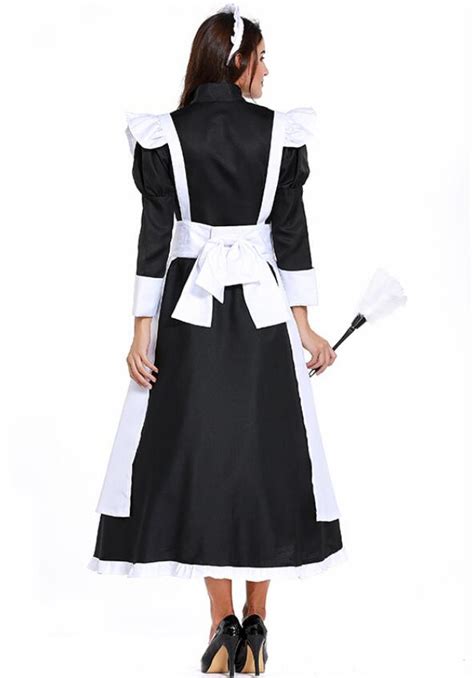 Adult Women Victorian Uk Maid Costume Lord Housekeeper Cosplay Clothing