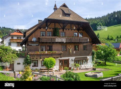 Typical Black Forest House At Schonach Village Black Forest Baden