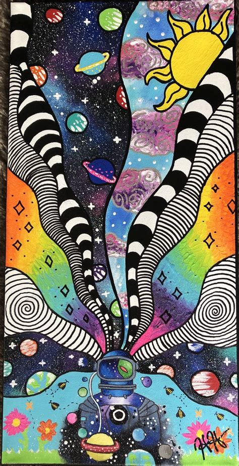 Trippy Space Painting Hippie Painting Trippy Iphone Wallpaper