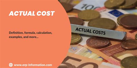 What Is Actual Cost Calculation Formula And Examples